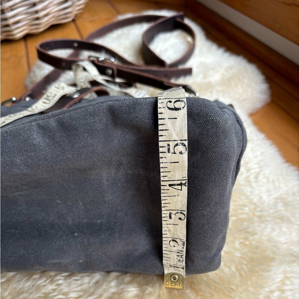 Wheeler Waxed Canvas and Leather Tool Bag - Picture 10 of 13